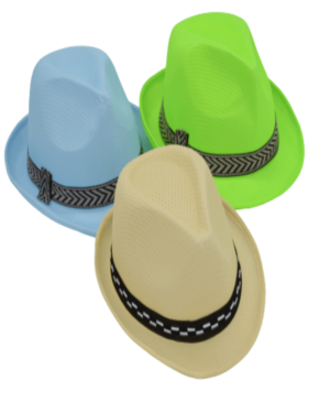 Καπέλο σχεδιασμένο από τσόχα αντρικό σε πράσινο, μπεζ και μπλε